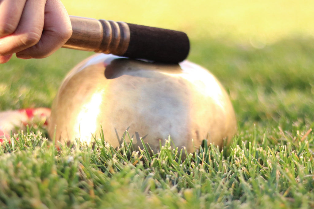 7 Inch Handmade Tibetan Singing Bowl Set with Mallet & Cushion