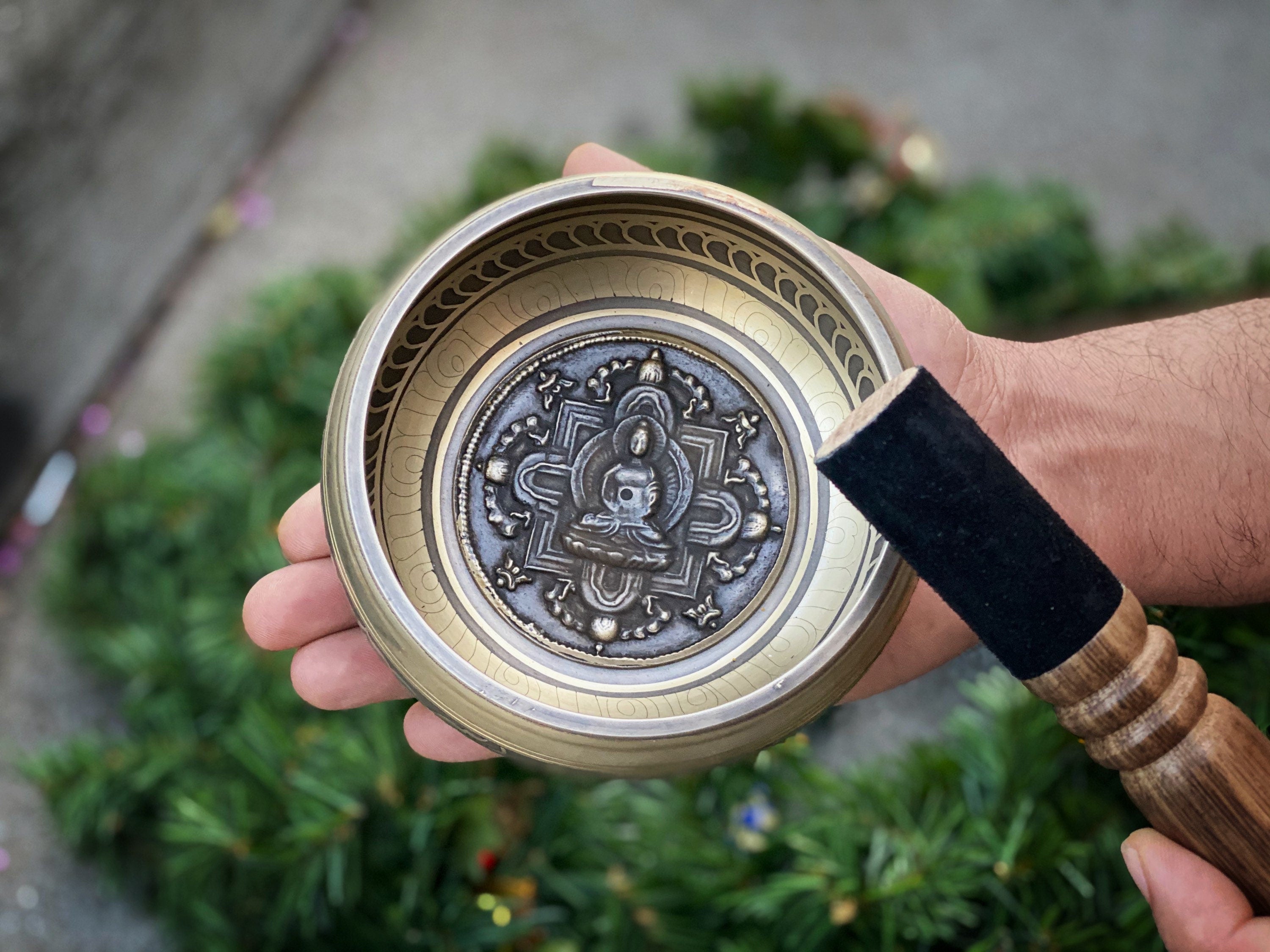 5.5" Tibetan Buddha Singing Bowl, Meditation, Sound Therapy