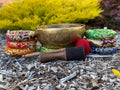 Handmade Tibetan Singing Bowl Set, Chakra Healing, Meditation