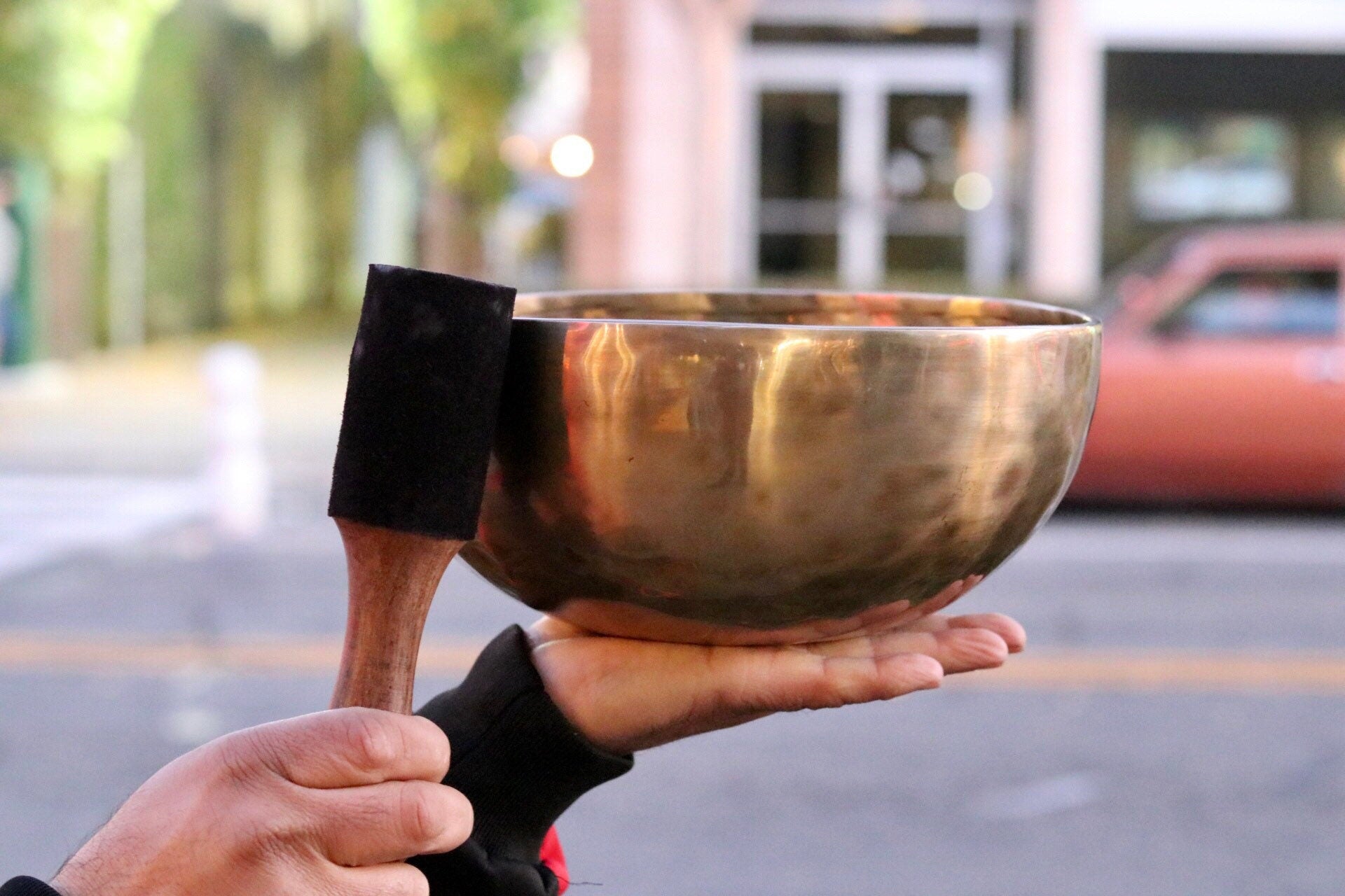 10" inch Hand Hammered Tibetan Singing Bowl, Chakra Healing, Sound Therapy
