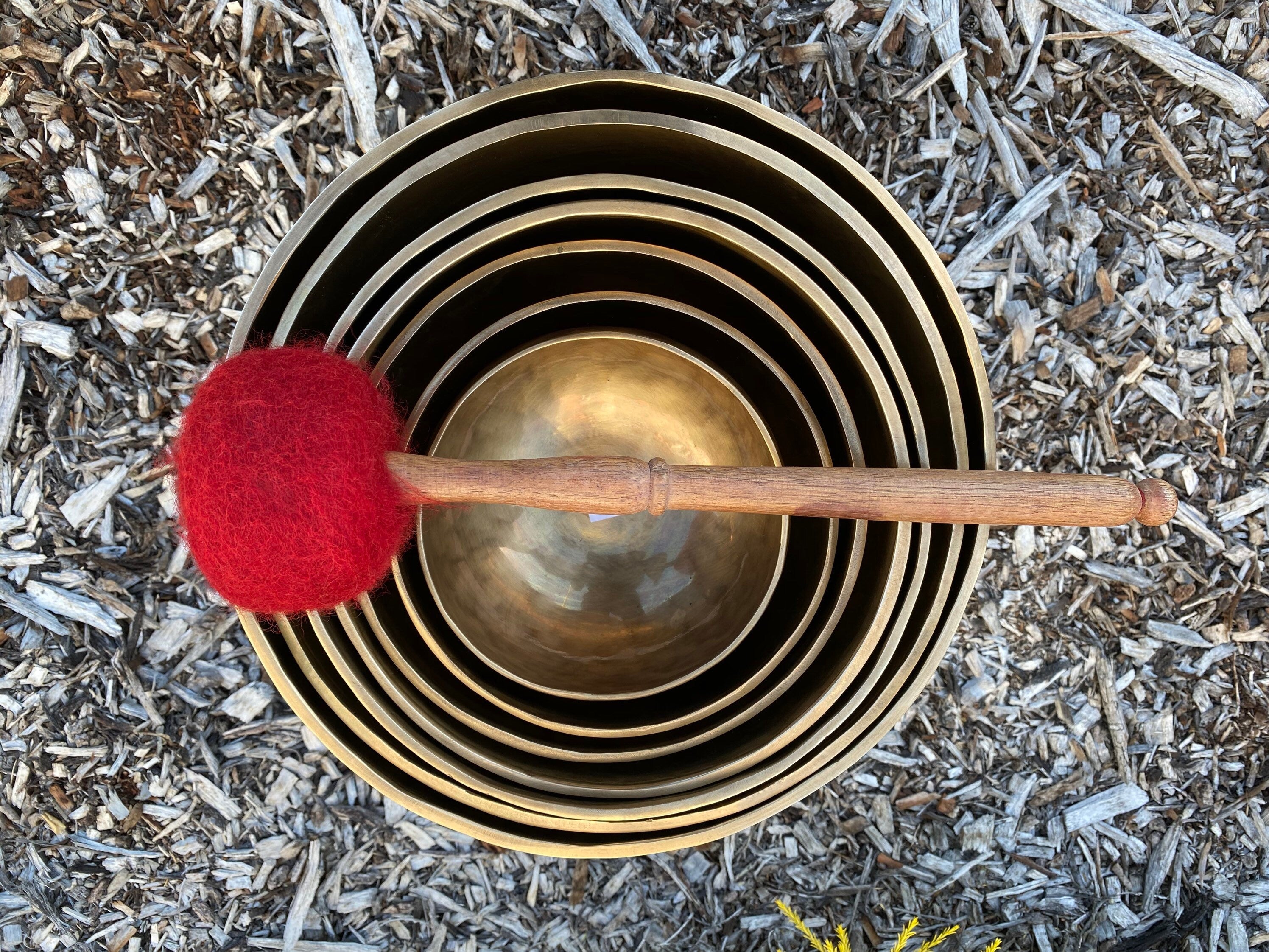 Handmade Tibetan Singing Bowl Set, Chakra Healing, Meditation