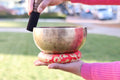 7 Inch Handmade Tibetan Singing Bowl Set with Mallet & Cushion