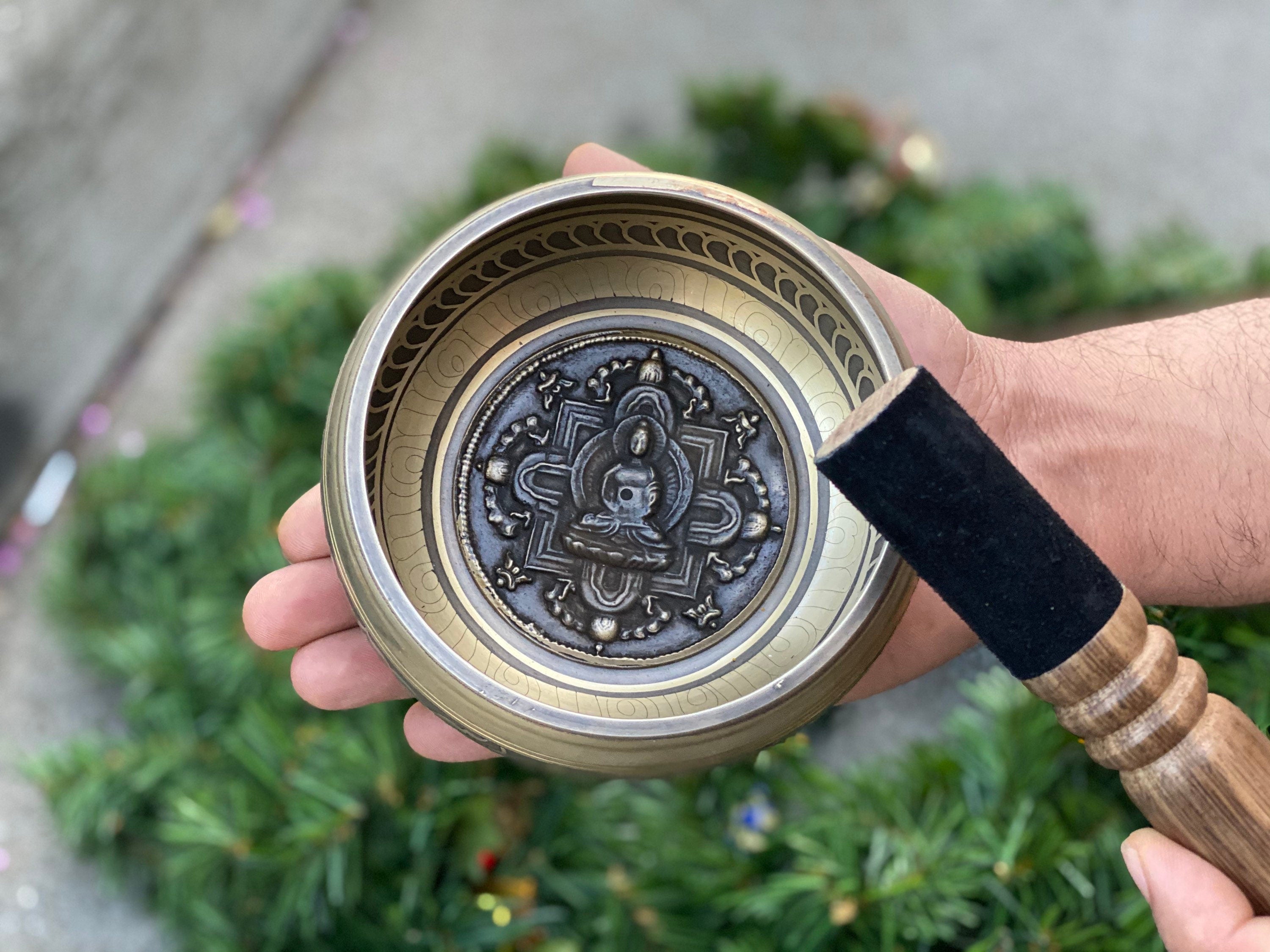 5.5" Tibetan Buddha Singing Bowl, Meditation, Sound Therapy