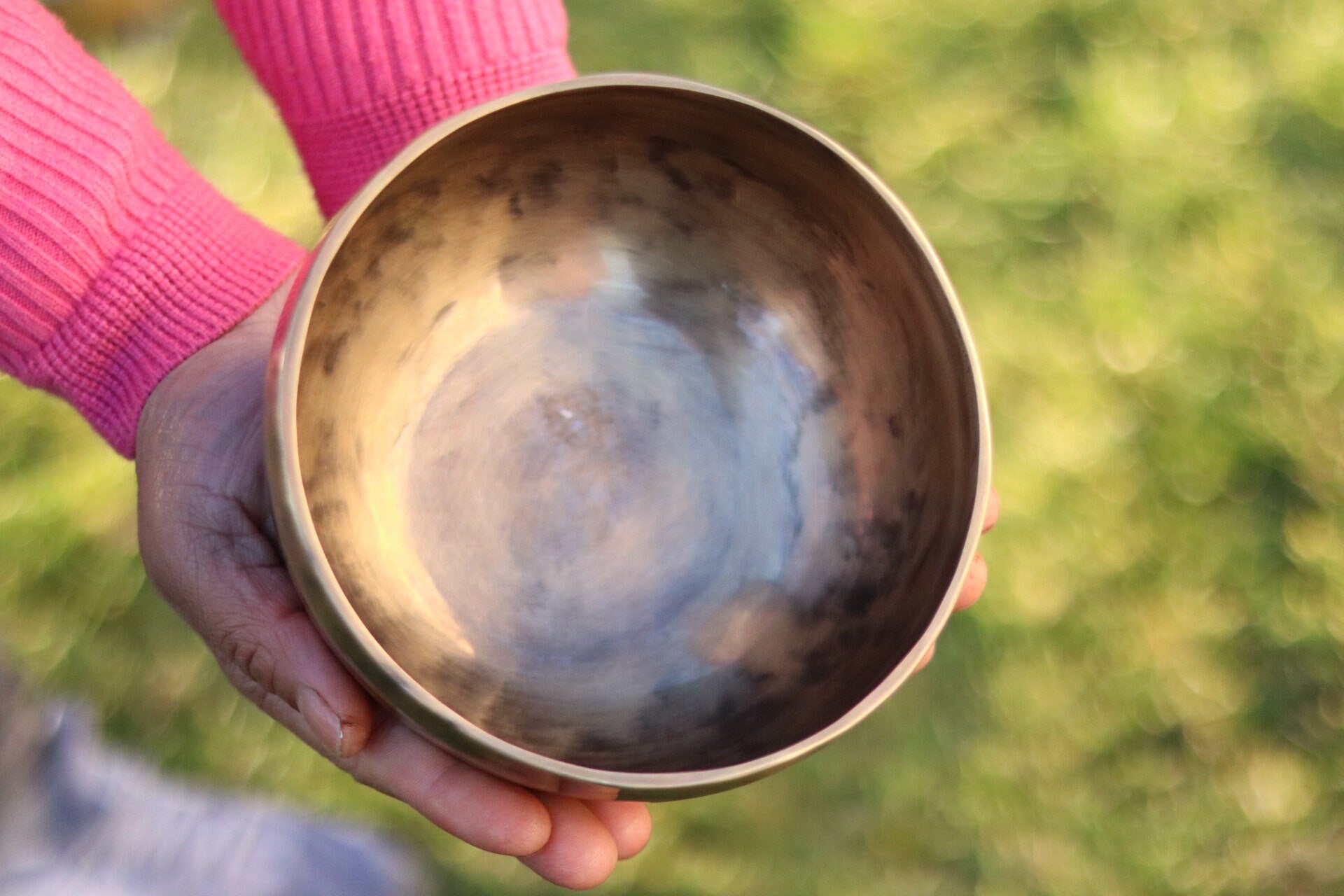 7 Inch Handmade Tibetan Singing Bowl Set with Mallet & Cushion
