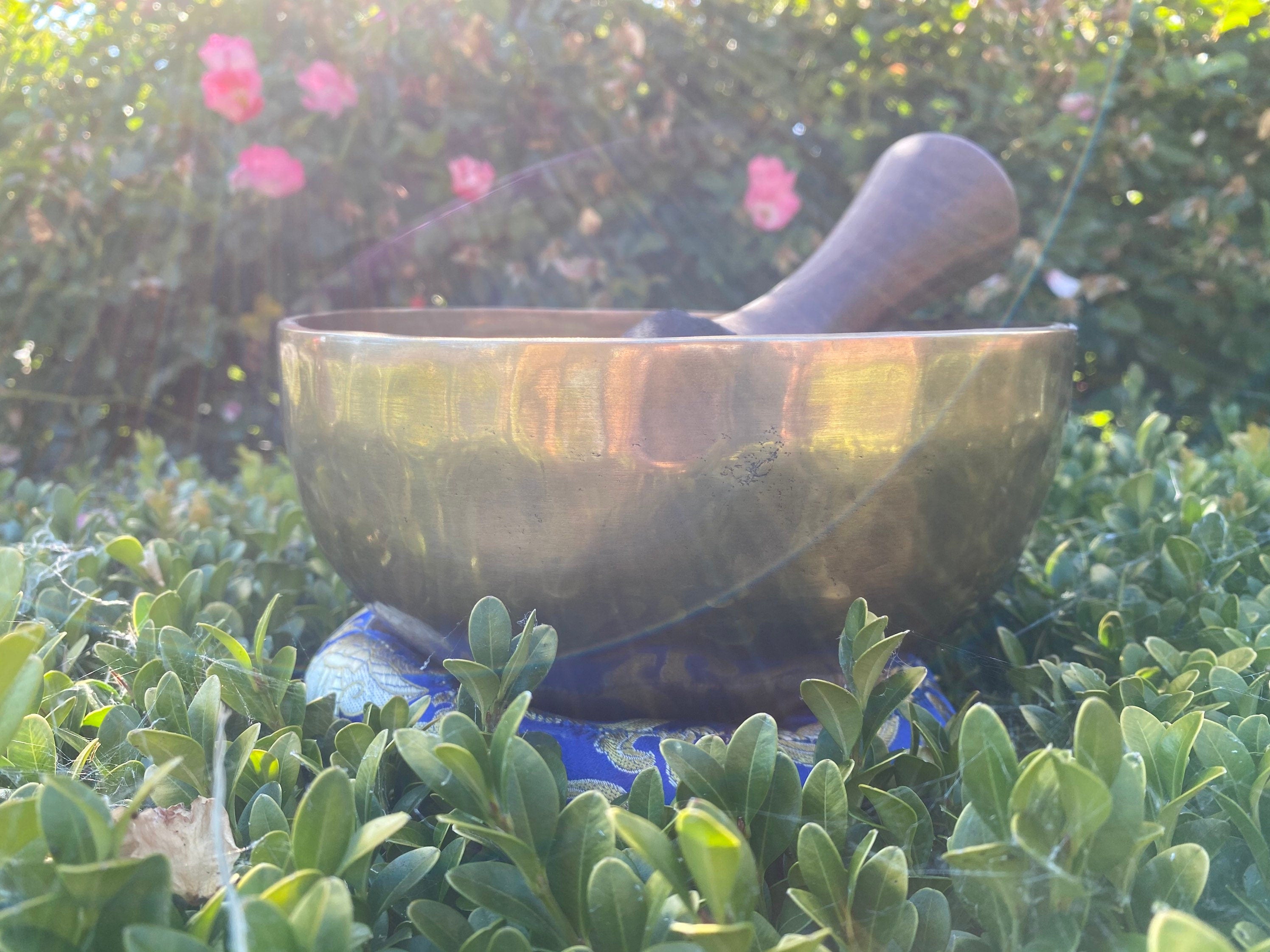 7" Hand Hammered Tibetan Singing Bowl, Chakra Healing, Sound Therapy