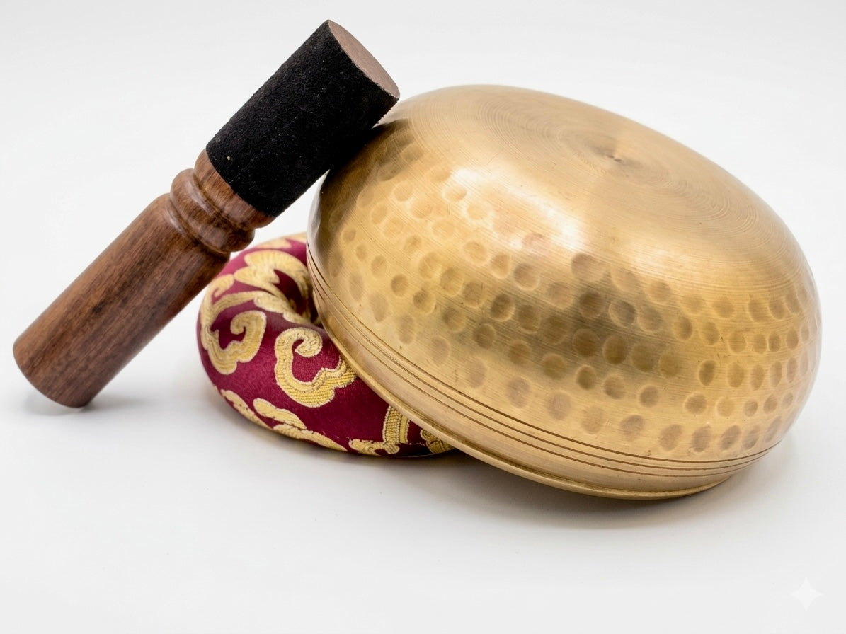 Ashtamangala | Hand Beaten Singing Bowl, 5.5