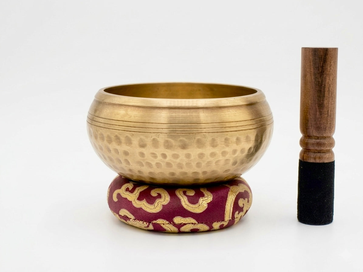 Ashtamangala | Hand Beaten Singing Bowl, 5.5