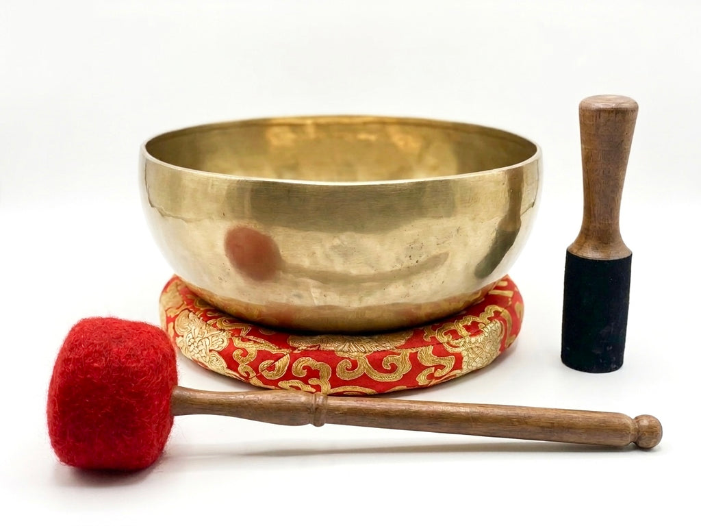 11 Inch Hand-Hammered Tibetan Singing Bowl – Ideal for Meditation, Chakra Healing, and Sound Therapy