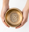 Double Dorje Hand-Hammered Tibetan Singing Bowl for Meditation and Sound Therapy