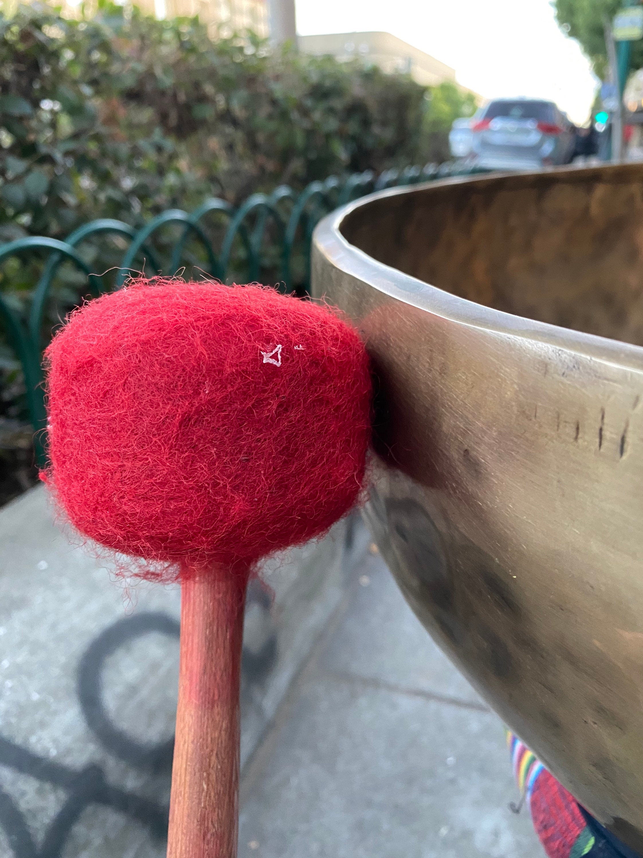 Large Hand Hammered Tibetan Singing Bowl – 20" Antique Nepal Meditation Sound Healing Decor