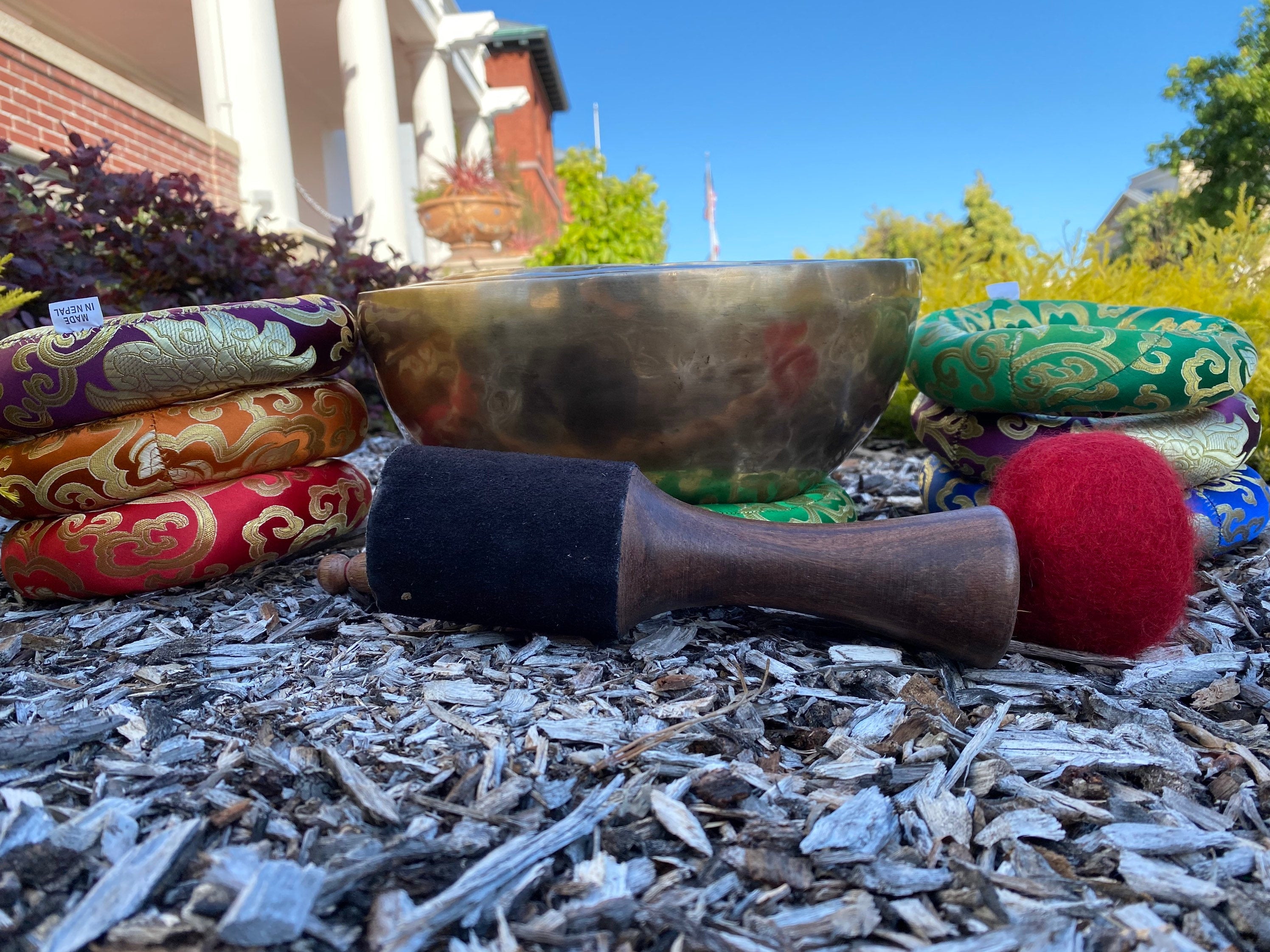 Handmade Tibetan Singing Bowl Set, Chakra Healing, Meditation